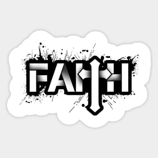 'Christian Faith and Cross' Amazing Christians Cross Sticker